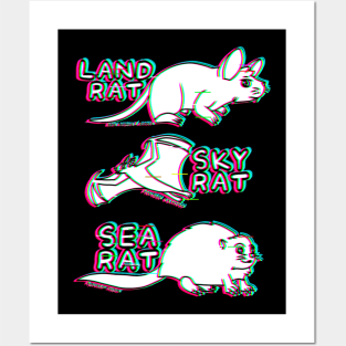 All Terrain Rats (Glitched Version) Posters and Art